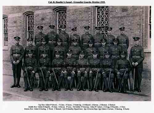 Dad's training squad - Cpl H Handley's Squad - Grenadier Guards October 1939